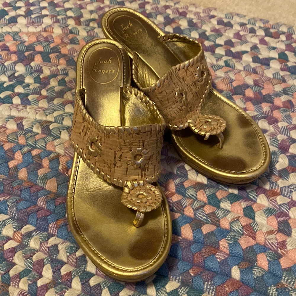 Jack Rogers Marbella Wedge Shoes Cork